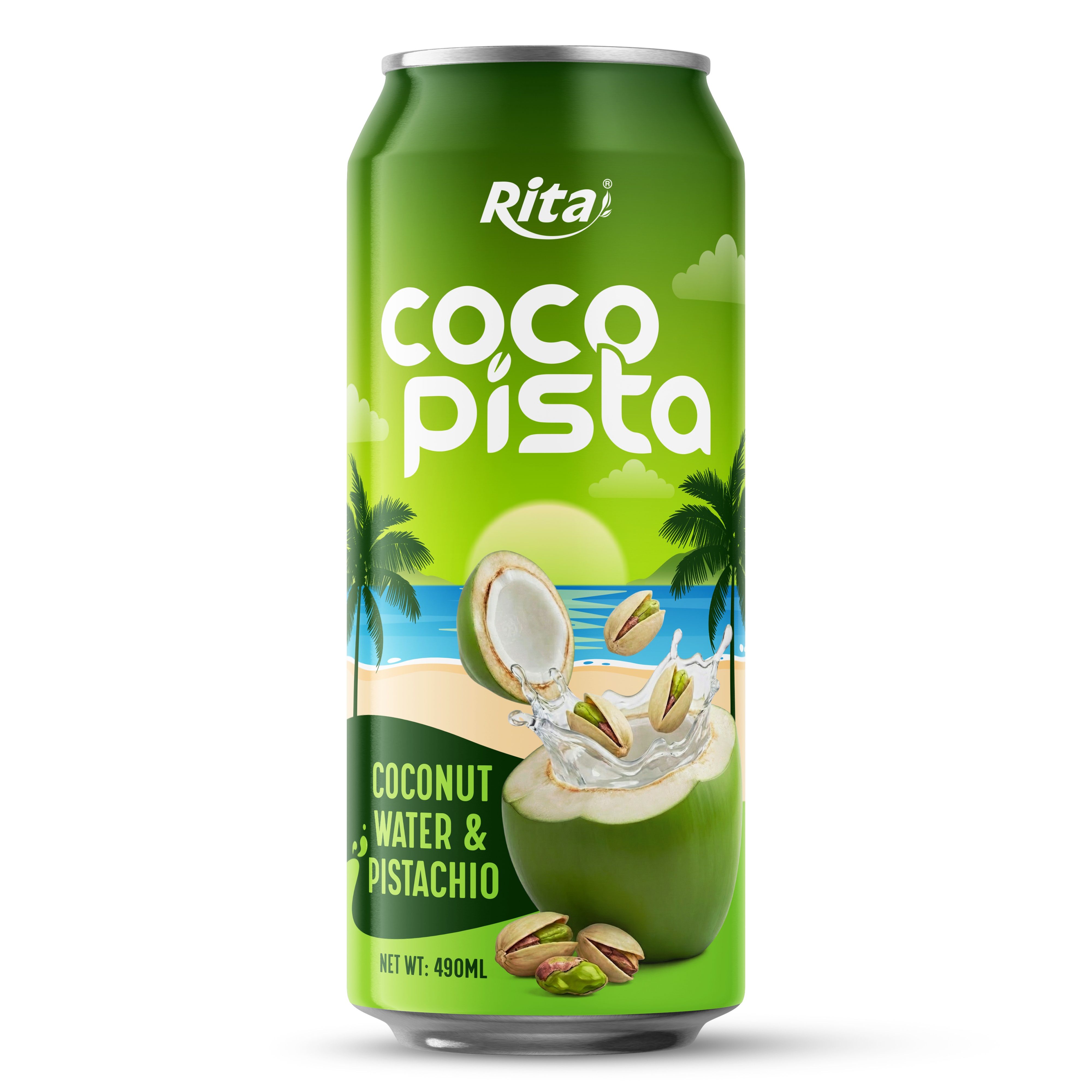 Rita Coco Pista Coconut Water with Pistachio 490ml Can